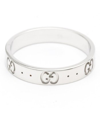 Gucci Icon White Gold (18K) Band Ring basket pas cher