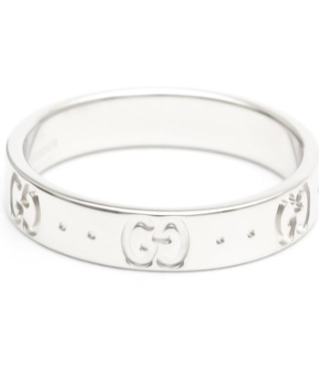 Gucci Icon White Gold (18K) Fashion No Stone Band Ring pas chere