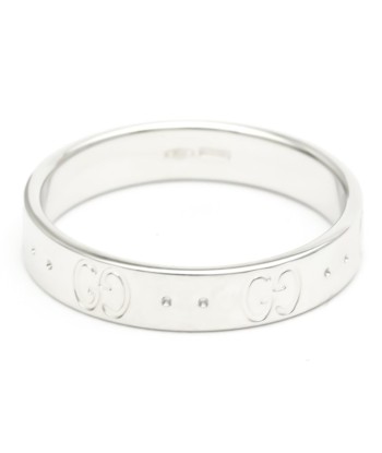 Gucci Icon White Gold (18K) Band Ring 50% de réduction en Octobre 2024