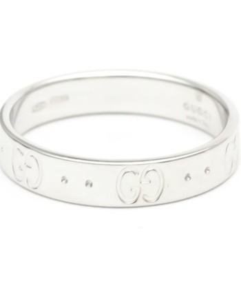 Gucci Icon White Gold (18K) Band Ring 50% de réduction en Octobre 2024