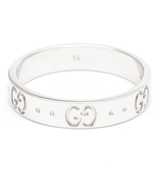 Gucci Icon White Gold (18K) Fashion No Stone Band Ring Silver Comment ça marche