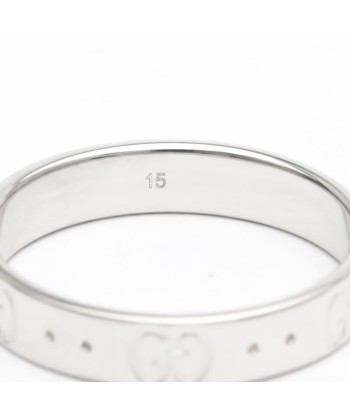 Gucci Icon White Gold (18K) Band Ring 50% de réduction en Octobre 2024