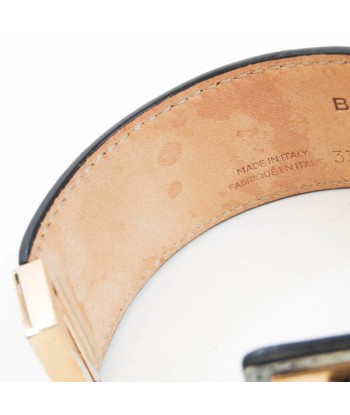 Balenciaga Le Dis Marble 332916 Leather Bangle White Les magasins à Paris