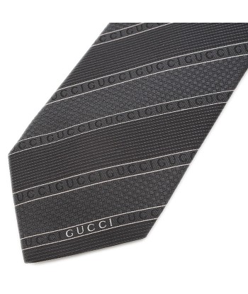 Gucci Mens Cravat Silk Black de technologie