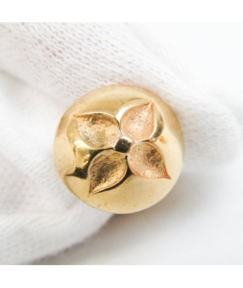 Louis Vuitton Metal Fixed Backing Cufflinks Gold Flower Buton de Manchette M30974 en stock