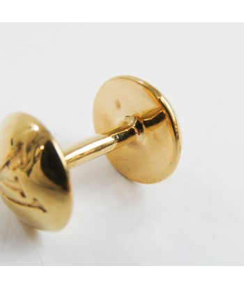 Louis Vuitton Metal Fixed Backing Cufflinks Gold Flower Buton de Manchette M30974 en stock