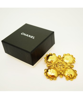 Chanel Brooch Vintage Cocomark GP Plated Gold 95A Gold Plating Brooch Gold de votre