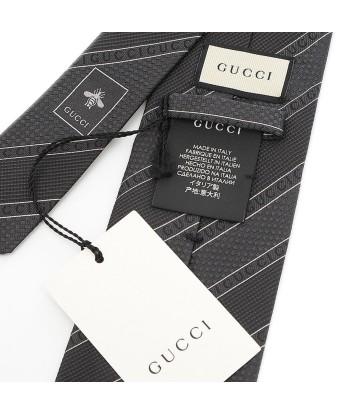 Gucci Mens Cravat Silk Black de technologie