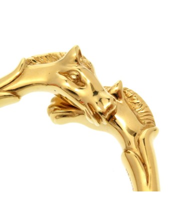 Hermes Cheval Horse Gold Bangle 372 HERMES de technologie