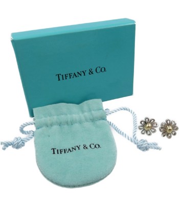 Tiffany Daisy Earrings Silver 925 K18 Yellow Gold Economisez 