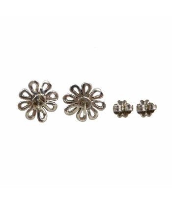 Tiffany Daisy Earrings Silver 925 K18 Yellow Gold Economisez 