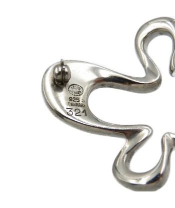 Georg Jensen George Jensen Silver 925 Splash Brooch Les êtres humains sont 