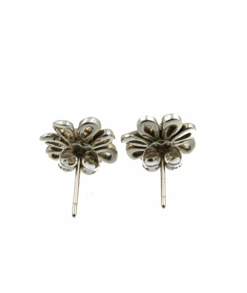 Tiffany Daisy Earrings Silver 925 K18 Yellow Gold Economisez 