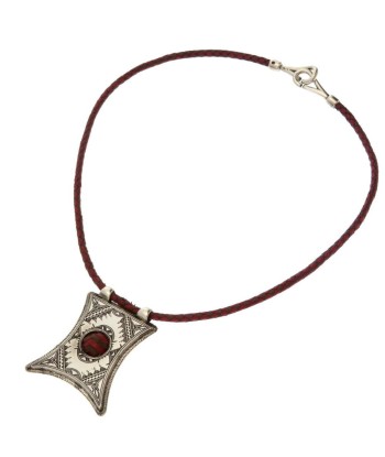 Hermes Tuareg Leather Silver Necklace le concept de la Pate a emporter 