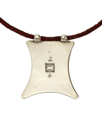 Hermes Tuareg Leather Silver Necklace le concept de la Pate a emporter 