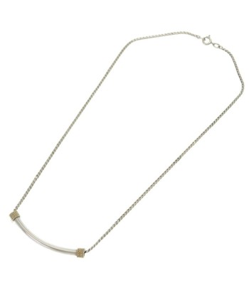 Tiffany T Smile K14YG K14 Yellow Gold Silver 925 Necklace s'inspire de l'anatomie humaine