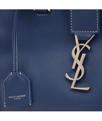 Saint Laurent Leather Shoulder Bag Blue Comment ça marche