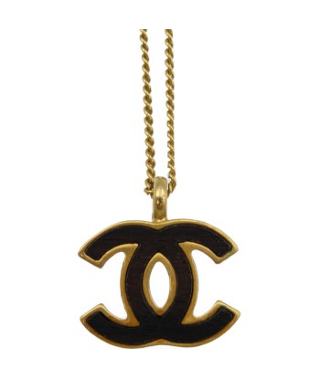 Chanel Coco Mark Metal Gold Black Necklace 043CHANEL suggérées chez