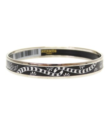 Hermes Emayle PM Bangle Cloisonne Black T Engraved (2) en linge