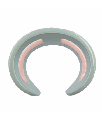 Hermes Anno Lacquer Wood Plastic Bangle Pink Blue Light 044HERMES Jusqu'à 80% De Réduction