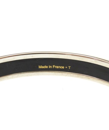 Hermes Emayle PM Bangle Cloisonne Black T Engraved (2) en linge