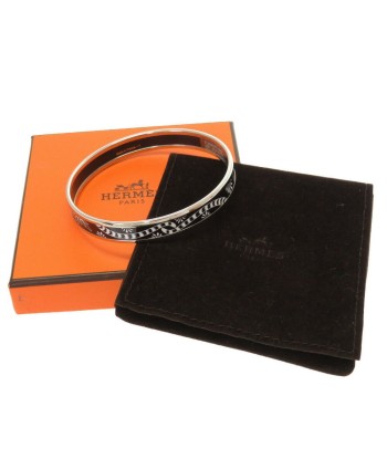 Hermes Emayle PM Bangle Cloisonne Black T Engraved (2) en linge