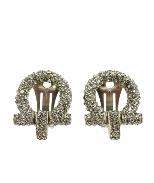 Salvatore Ferragamo Metal Crystal Earrings 045 acheter en ligne