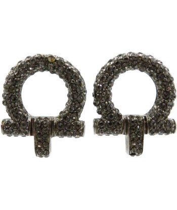 Salvatore Ferragamo Metal Crystal Earrings 045 acheter en ligne