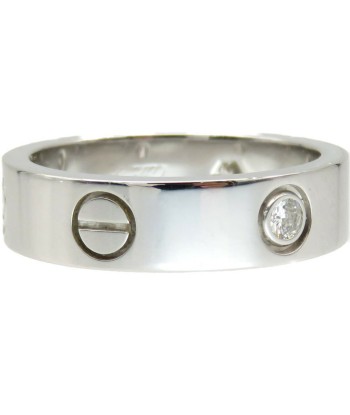 Cartier Love Ring 3P Diamond Half 750WG K18WG  52 White Gold 071CARTIER Ladies des créatures d'habitude