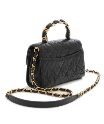 Chanel Matelasse Leather HandbagShoulder Bag Black en ligne des produits 