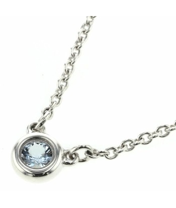 Tiffany Necklace Color by the Yard Aquamarine 1P Approx. 0.13ct Silver 925 Ladies TIFFANY & Co. de l' environnement