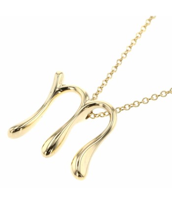 Tiffany Necklace Initial M Alphabet K18 Yellow Gold Ladies TIFFANY & Co. rembourrage situé sous