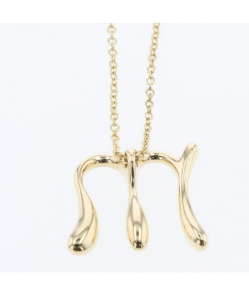 Tiffany Necklace Initial M Alphabet K18 Yellow Gold Ladies TIFFANY & Co. rembourrage situé sous