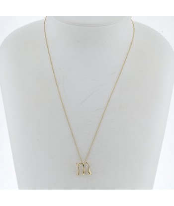 Tiffany Necklace Initial M Alphabet K18 Yellow Gold Ladies TIFFANY & Co. rembourrage situé sous