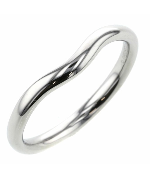 Tiffany Ring / Curved Band Width Approximately 2mm Platinum PT950 No. 14 Men's TIFFANY & Co. vente chaude votre 