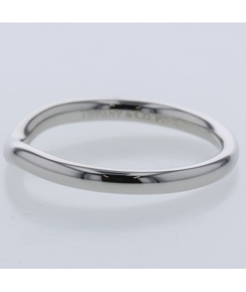 Tiffany Ring / Curved Band Width Approximately 2mm Platinum PT950 No. 14 Men's TIFFANY & Co. vente chaude votre 