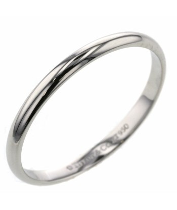 Tiffany Ring Classic Band Width Approximately 2mm Platinum PT950 No. 21 Mens TIFFANY & Co. À commander