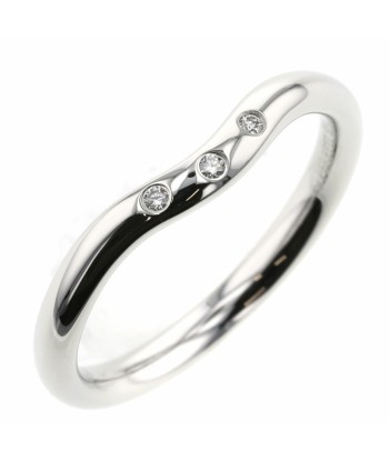 Tiffany Ring / Curved Band 3P Width Approx. 2mm Platinum PT950 No. 10 Ladies TIFFANY & Co. meilleur choix