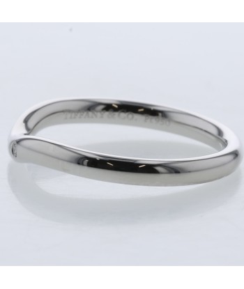 Tiffany Ring / Curved Band 3P Width Approx. 2mm Platinum PT950 No. 10 Ladies TIFFANY & Co. meilleur choix