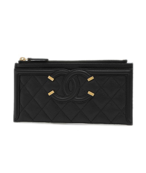 Chanel Womens Caviar Leather Coin Purse/coin Case hantent personnes