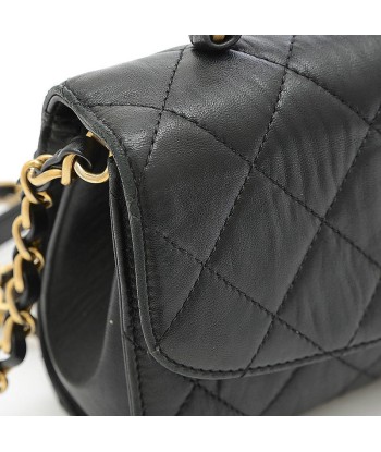 Chanel Matelasse Leather HandbagShoulder Bag Black en ligne des produits 