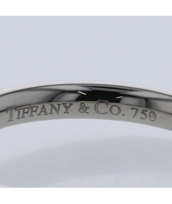 Tiffany Ring Curved Band 3P Width Approx. 2mm K18 White Gold Diamond No. 8 Ladies TIFFANY & Co. français