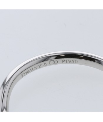 Tiffany Ring Curved Band 1P Width Approximately 2mm Platinum PT950 Diamond No. 16 Mens TIFFANY & Co. meilleur choix