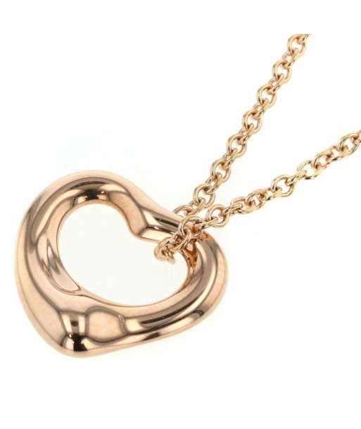 Tiffany Necklace Open Heart Width approx. 11mm K18 Pink Gold Ladies TIFFANY & Co. en stock