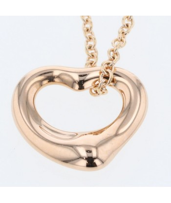 Tiffany Necklace Open Heart Width approx. 11mm K18 Pink Gold Ladies TIFFANY & Co. en stock