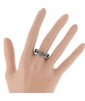 Gucci Ring Square G Silver 925 Top Approx. 18 Bottom 19 Mens GUCCI solde