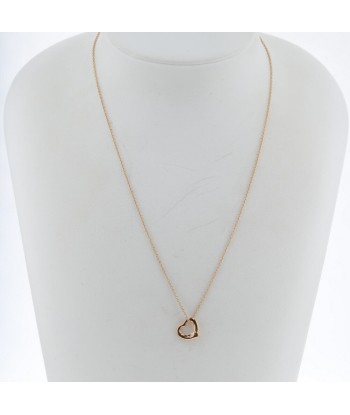 Tiffany Necklace Open Heart Width approx. 11mm K18 Pink Gold Ladies TIFFANY & Co. en stock