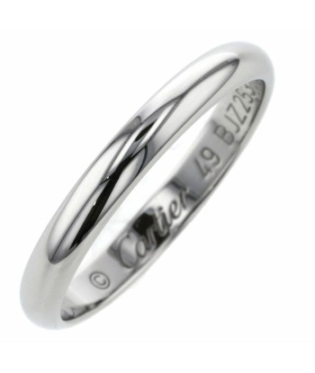 Cartier Ring 1895 Wedding Width Approximately 2mm Platinum PT950 No. 9 Ladies CARTIER Faites des économies