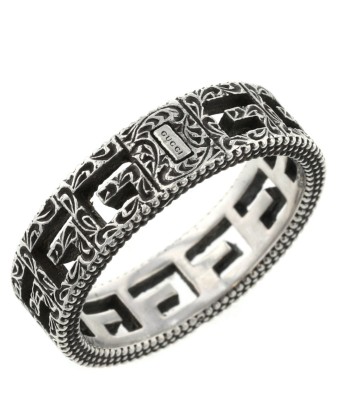 Gucci Ring Square G Silver 925 Top Approx. 18 Bottom 19 Mens GUCCI solde