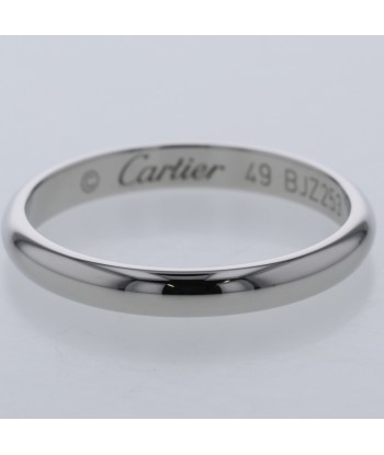 Cartier Ring 1895 Wedding Width Approximately 2mm Platinum PT950 No. 9 Ladies CARTIER Faites des économies